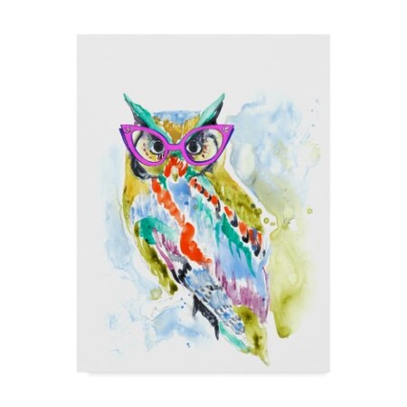 Jennifer Goldberger 'Smarty Pants Owl' Canvas Art,24x32